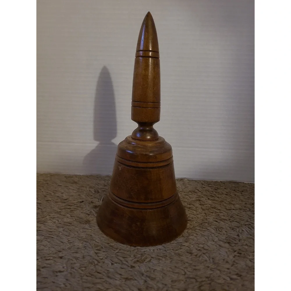 Vintage Musical Wooden Bell Plays A Lullaby,  Works, Tested